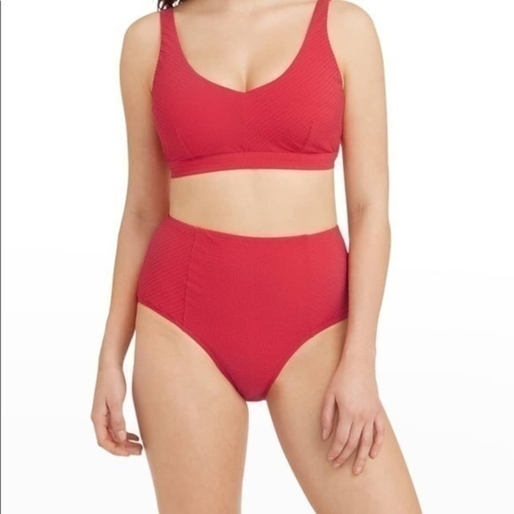 sea level Other - Sea Level Essentials Mid Rise Bikini Bottom Red Size 6 US NWT